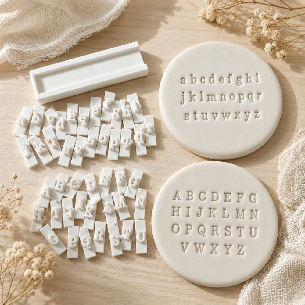 Soap Making Kit For Beginners - مجموعة أختام حروف وأرقام مصنوعة يدويًا