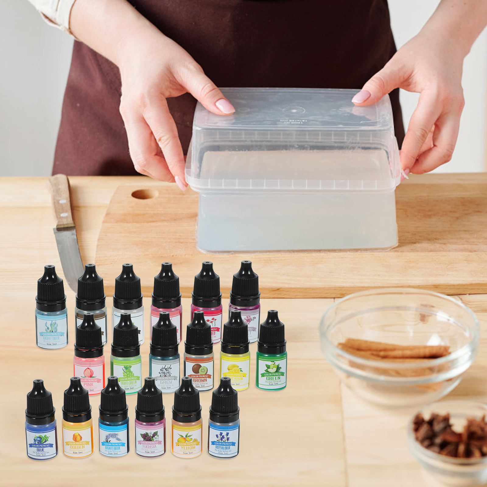 Soap Making Ins - 1 علبة من صبغة الإيبوكسي الملونة