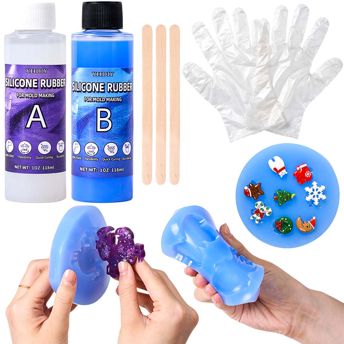 طقم صنع قوالب السيليكون 118 مل - مراجعة Soap Making Diy Kit وسعره