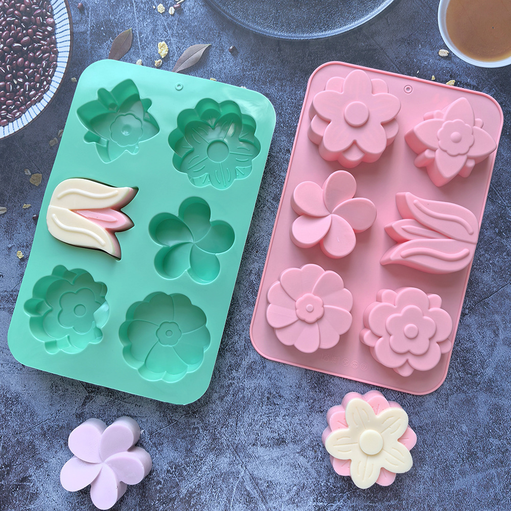 قوالب سيليكون على شكل زهور متن - مراجعة Soap Making Instructions وسعره