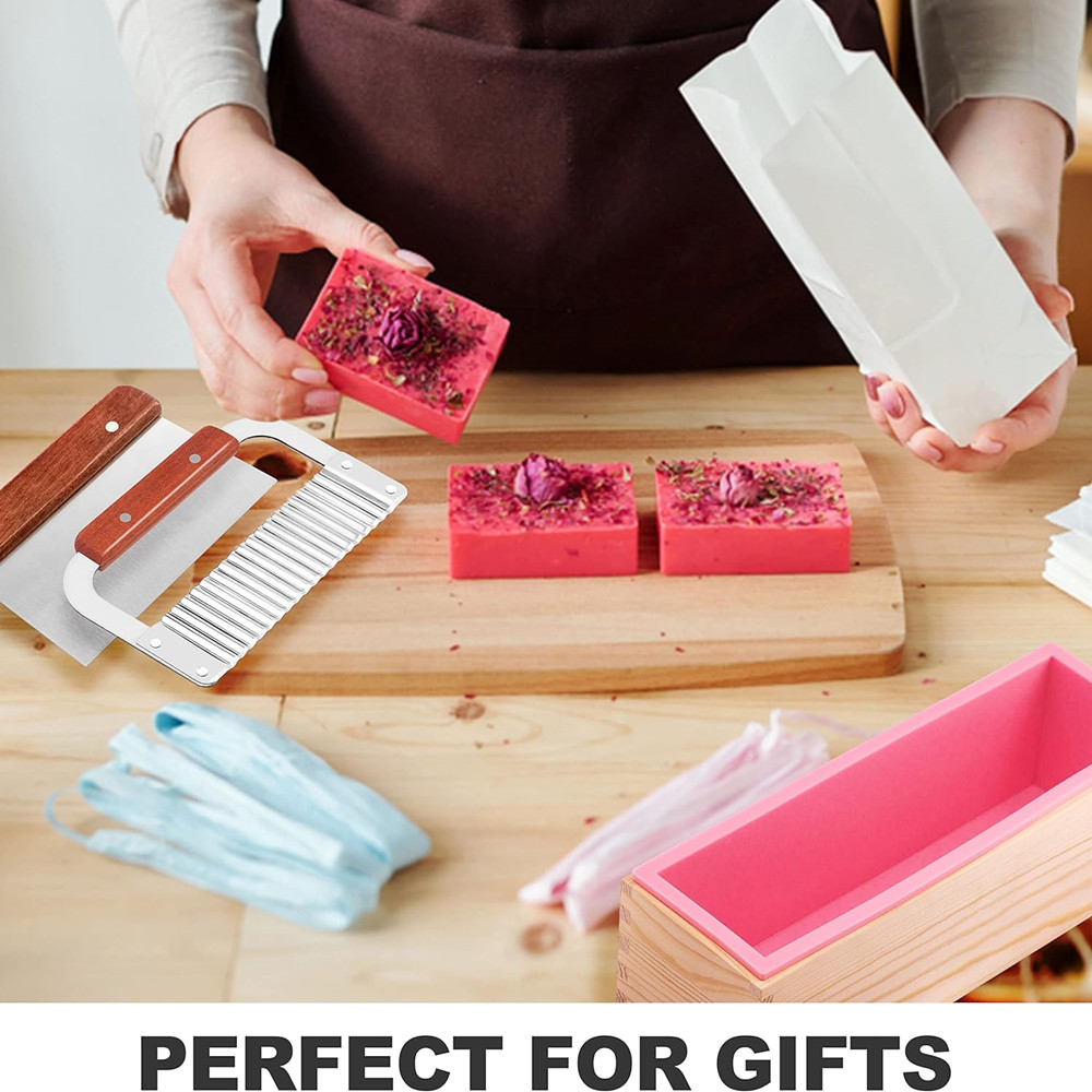 طقم قوالب صابون سيليكون سعة 1. - مراجعة Soap Making Kit For Beginners وسعره